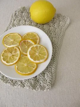 Dried lemon slices Stock Photos
