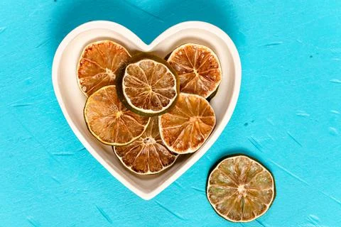 Dried Lemon Slices Stock Photos