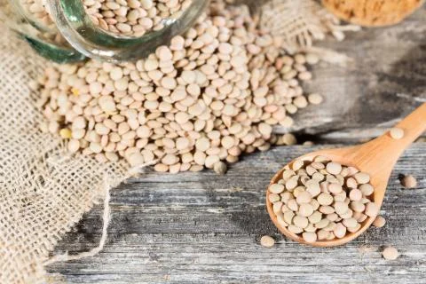 Dried lentils Stock-Fotos