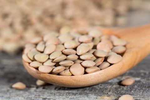 Dried lentils Stock-Fotos