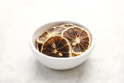 Dried lime fruit slices Stock Photos