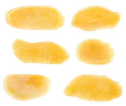 Dried Mango, isolated on white background. Set or collection Stock-Fotos
