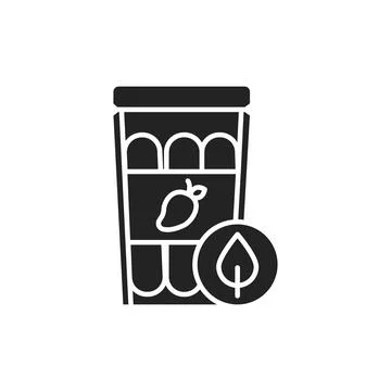 Dried mango packaging color line icon. Pictogram for web page, mobile app, pr Stock Illustration