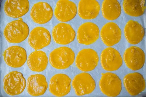 Dried mango paste ,mango sheet Stock Photos