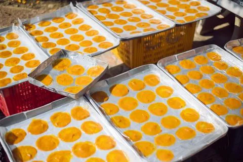 Dried mango paste ,mango sheet Stock Photos