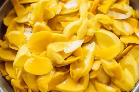 Dried mango paste Stock Photos