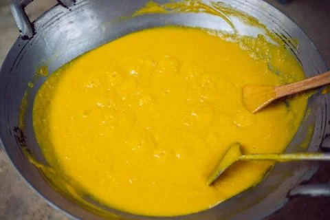 Dried mango paste Stock Photos