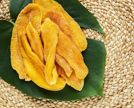Dried mango slices Foto stock