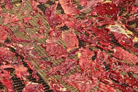Dried meat Stock Photos