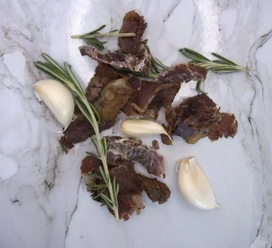 Dried meats Stock Photos