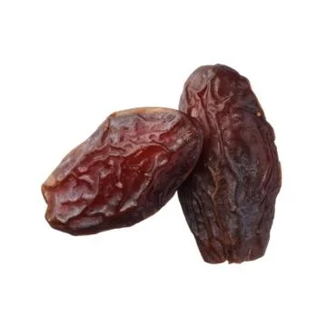 Dried medjool dates isolated on white background Stock Photos