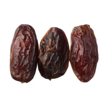 Dried medjool dates isolated on white background Stock Photos