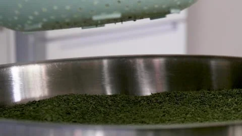 Dried mint, sift for dried mint spice. Stock Photos