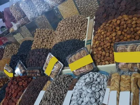 Dried nuts Stock-Fotos