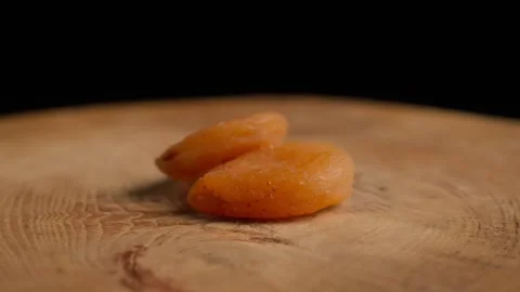 Dried Orange Apricots turning Stock Footage 283770757