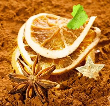 Dried orange slices Stock Photos