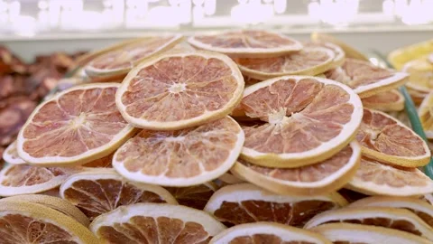 Dried orange video Stock Footage 204816142