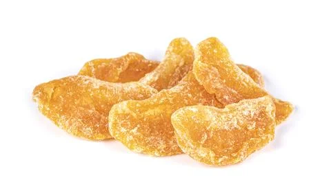 Dried oranges isolated on white background Stock Photos