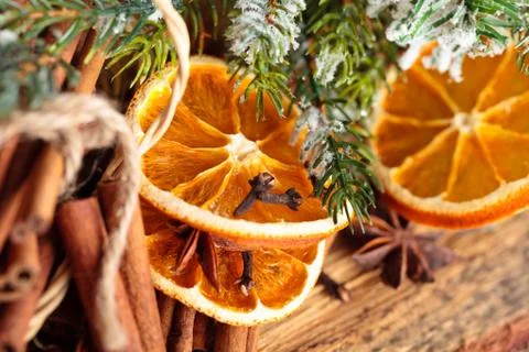 Dried oranges. Stock Photos