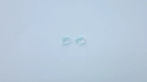 Dried out no solution deshydratation contact lens isolated 4k . Stock Footage 247173332