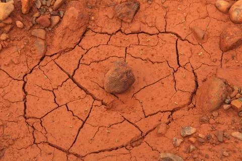Dried out soil texture Stock Photos