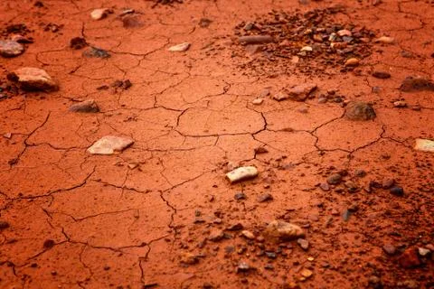 Dried out soil texture Stock Photos