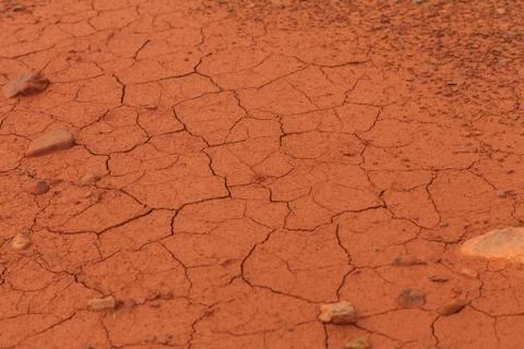 Dried out soil texture Stock Photos