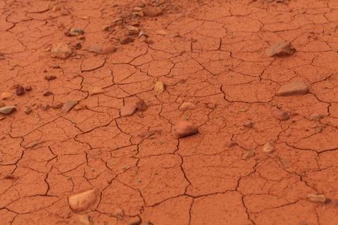 Dried out soil texture Stock Photos