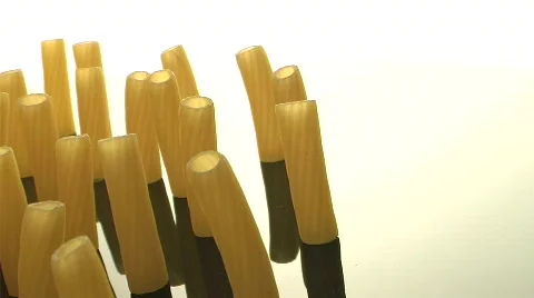 Dried pasta noodles Stock Footage 487271
