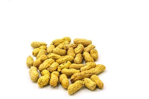 Dried peanuts in closeup Stock Photos