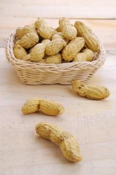 Dried peanuts Stock Photos
