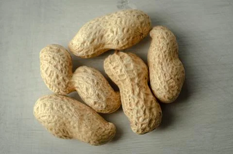 Dried Peanuts in Shells Stock Photos