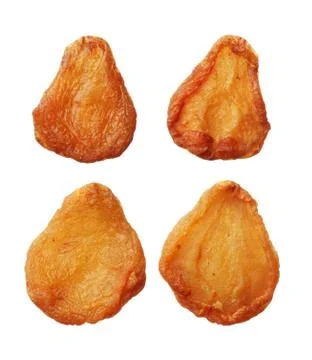 Dried pear isolated on white background Stock Photos