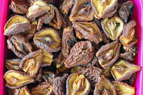 Dried pears dehydrated Stock Photos