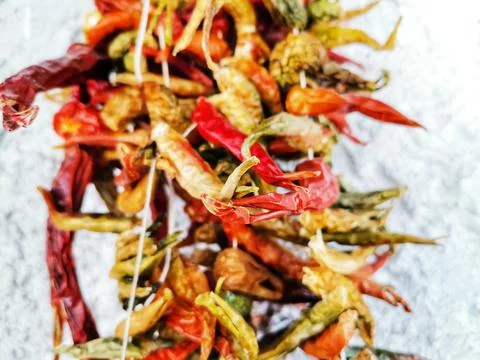 Dried pepper. Stock Photos