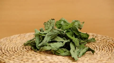 Dried peppermint Stock Footage 40236927