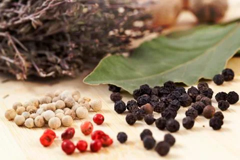 Dried peppers Stock Photos
