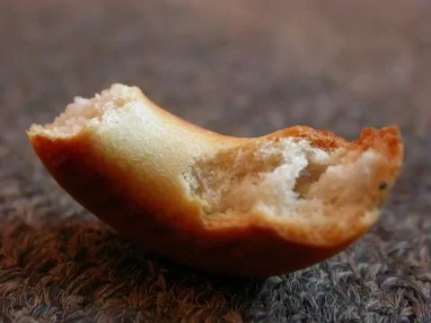 Dried piece of donut Stock Photos