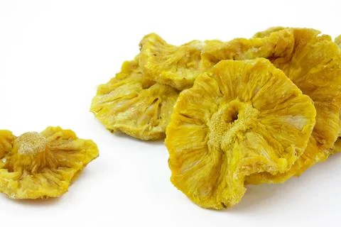 Dried pineapple without sugar Stock Photos