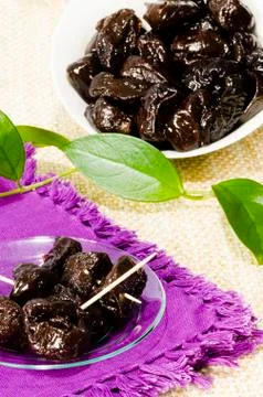 Dried plums Stock Photos