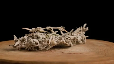 Dried Raw Sage Stock Footage 284278593