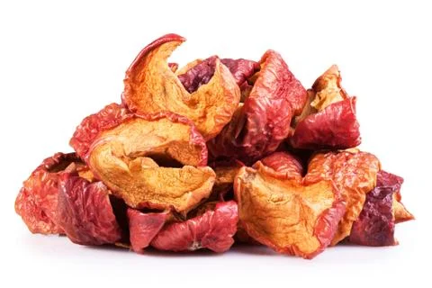 Dried red apples Stock Photos