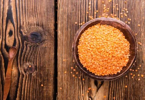Dried Red Lentils Stock Photos