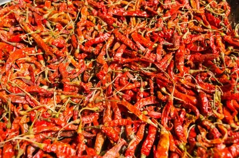 Dried red pepper. Foto stock