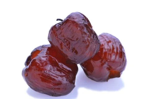 Dried red plum Stock Photos