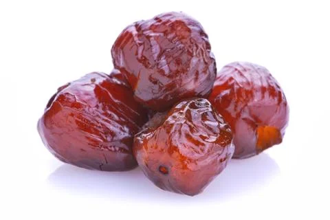 Dried red plum Stock Photos