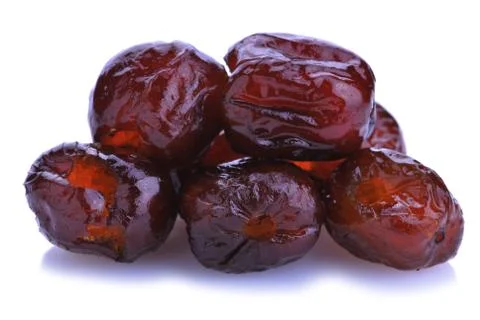 Dried red plum Stock Photos
