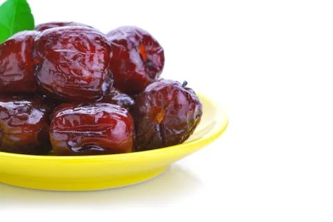 Dried red plum Stock Photos