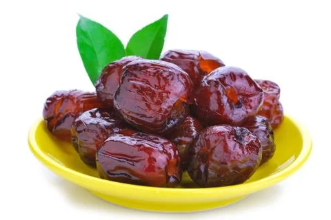 Dried red plum Stock Photos