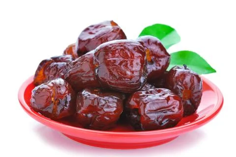 Dried red plum Stock Photos